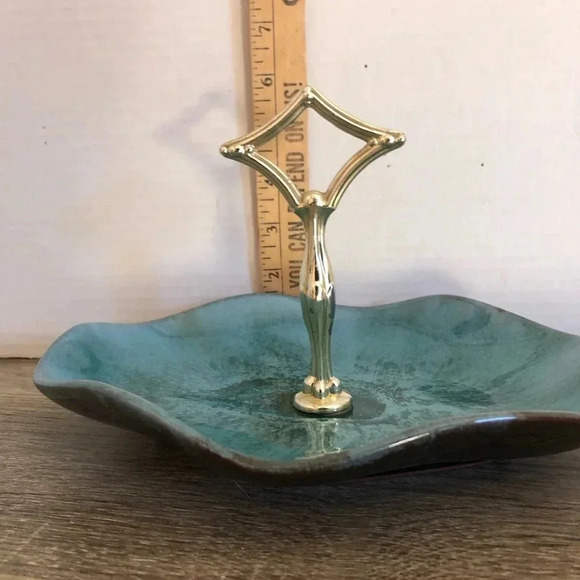 Vtg Blue Mountain Pottery Handled  Tray - Picture 9 of 9